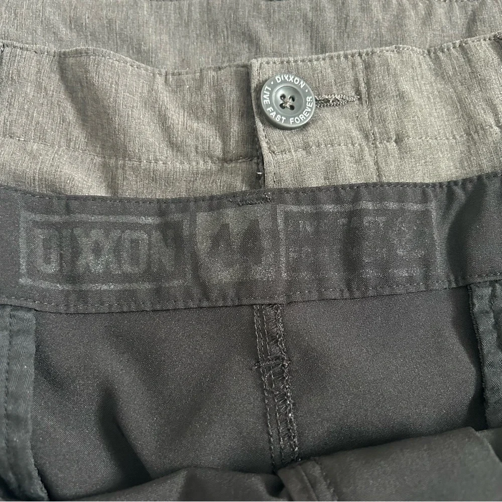 Dixxon | men’s size 44 performance golf shorts lot of 2 shorts black and gray - Picture 7 of 14